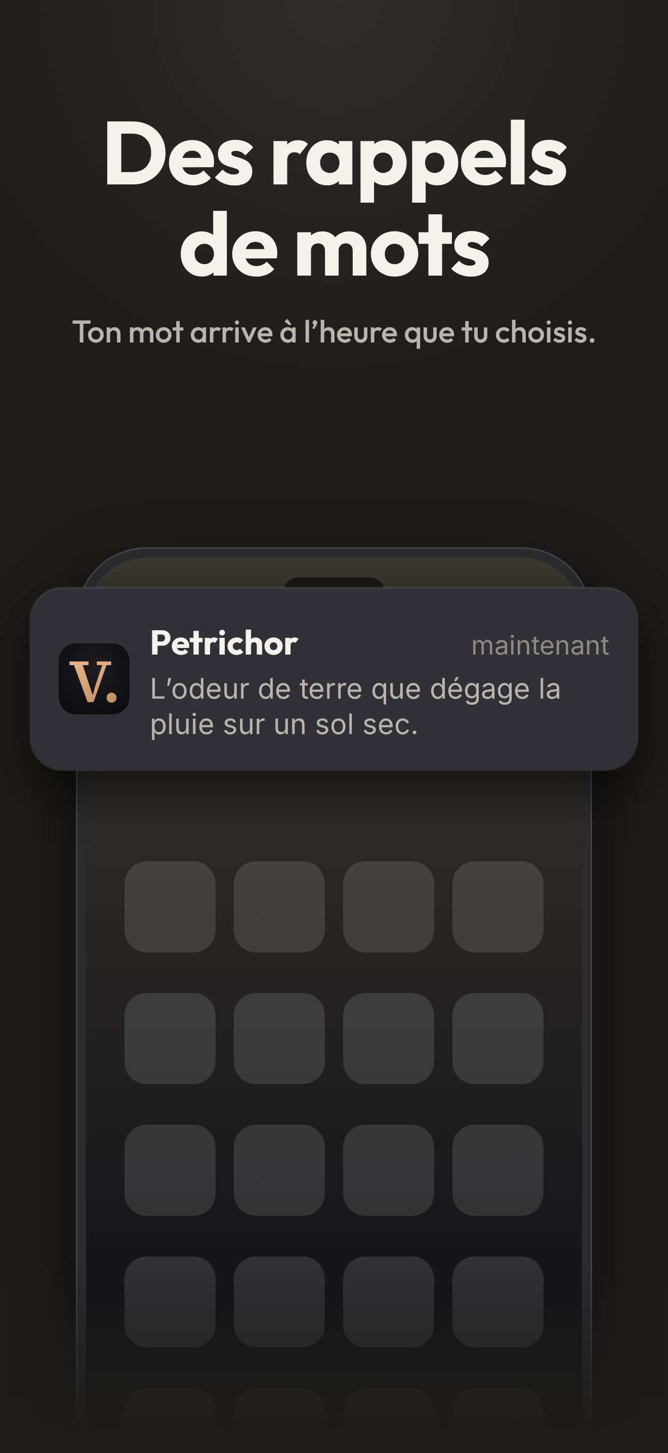 Des rappels de mots