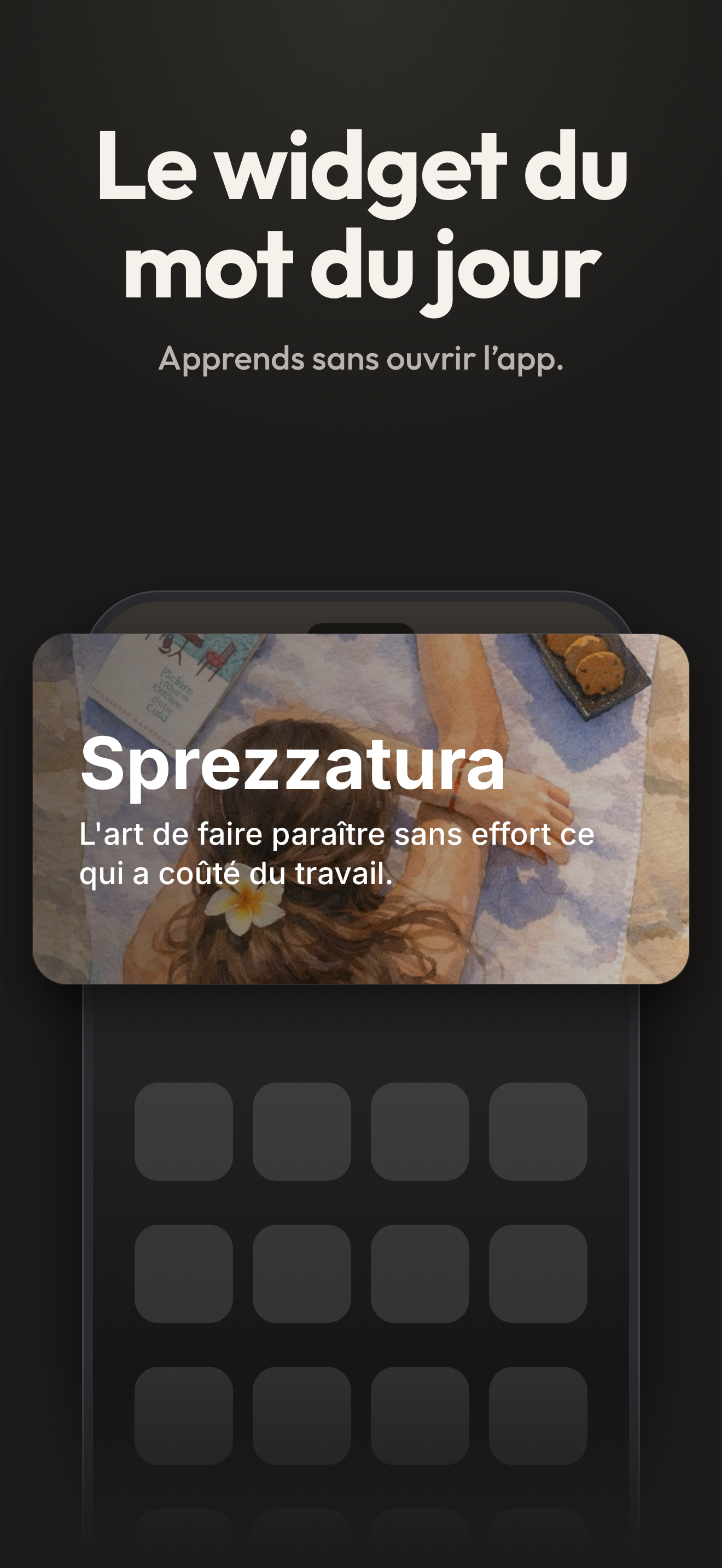 Le widget du mot du jour